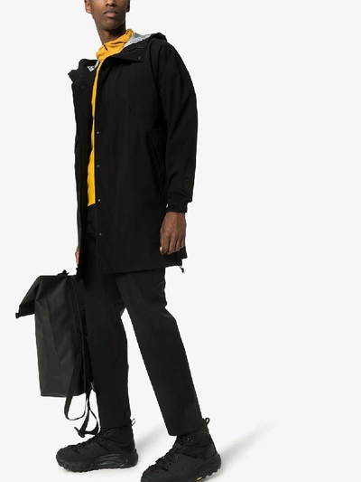 Shop Gramicci 3layer Big Flap Coat In Black
