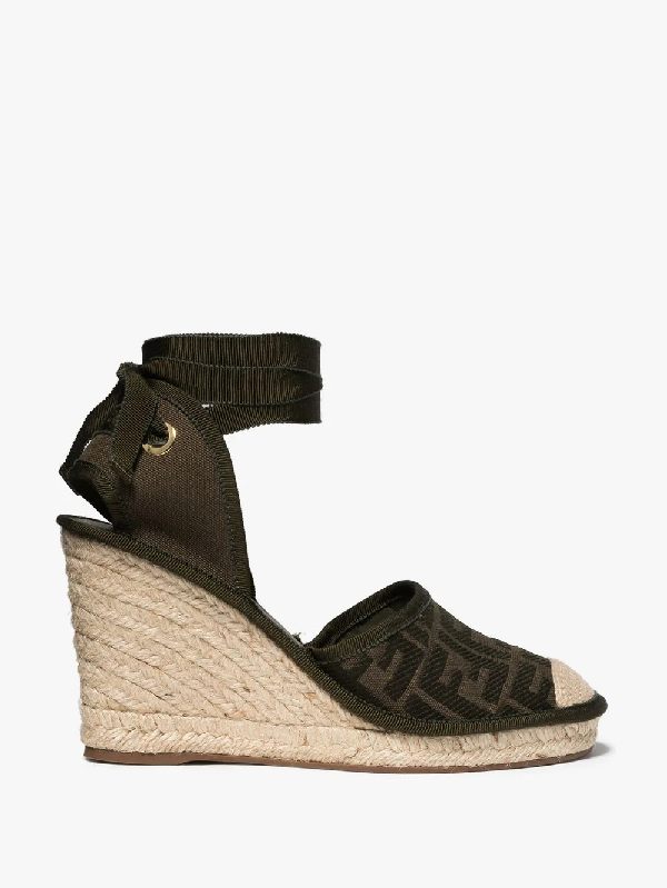 khaki espadrille wedges