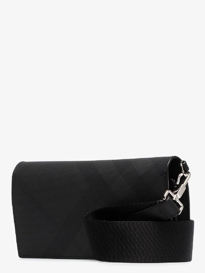 Shop Burberry Black Ollie Strap Shoulder Bag