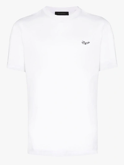 Shop Ermenegildo Zegna Z Logo T-shirt In White