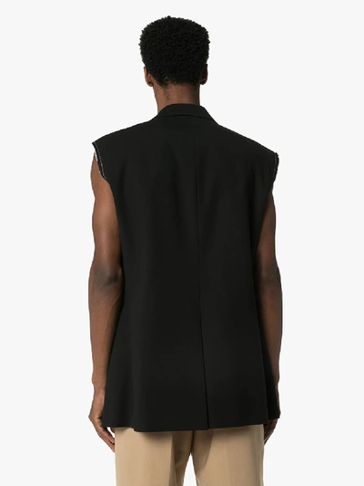 Shop Raf Simons Ärmelloses Sakko In Black