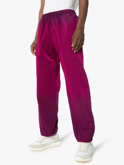 Shop Aries Ombré Dyed Sweatpants In Purple