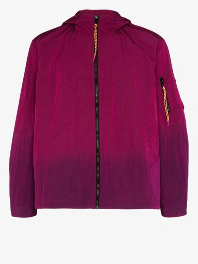 Shop Aries Ombré Windbreaker Jacket In Purple