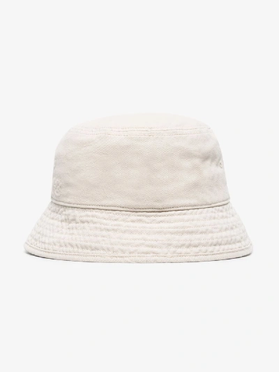 Shop Y-3 White Logo Bucket Hat