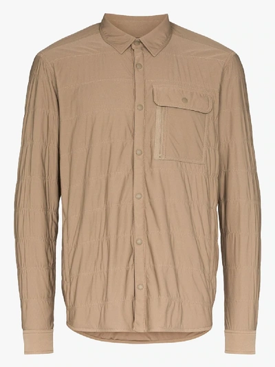 Shop Snow Peak Flexible Insulated Shirt In Neutrals