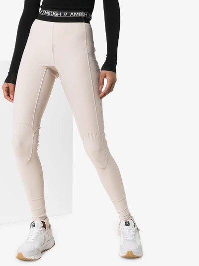 Shop Ambush Scuba Logo Leggings In Neutrals