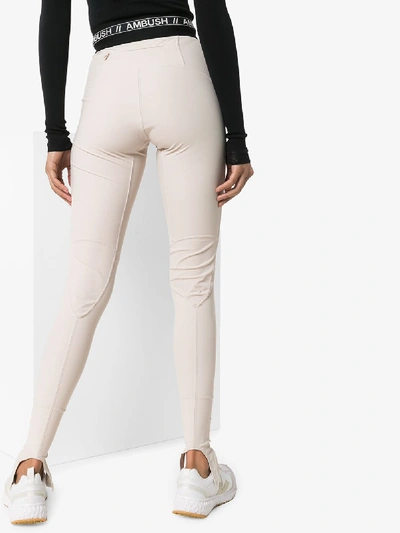 Shop Ambush Scuba Logo Leggings In Neutrals