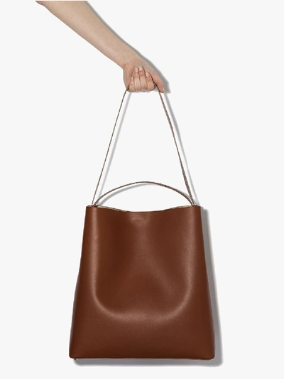 Shop Aesther Ekme Brown Sac Leather Tote Bag