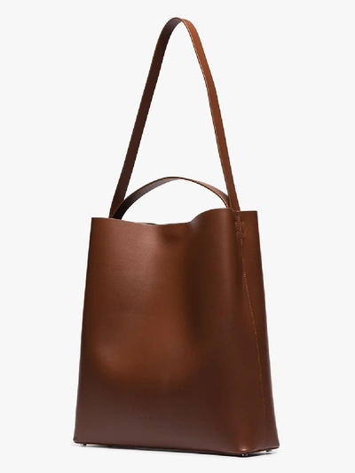Shop Aesther Ekme Brown Sac Leather Tote Bag