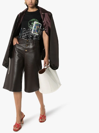 Shop Givenchy Postcard Collage Cotton T-shirt In Black