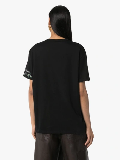 Shop Givenchy Postcard Collage Cotton T-shirt In Black