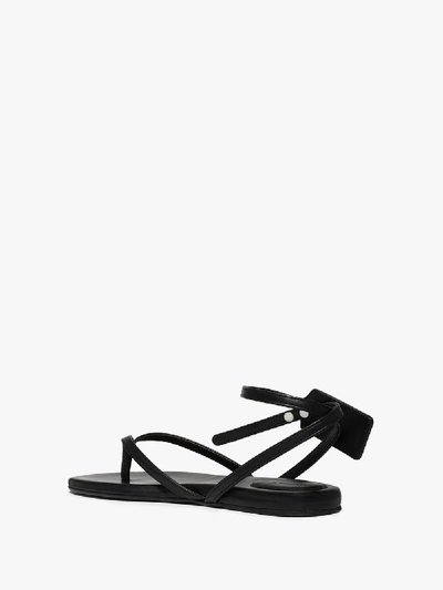 Shop Off-white Zip Tie Leather Sandals - Women's - Leather In Black