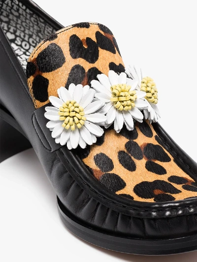 Shop Sophia Webster Black X Patrick Cox Iconic 60 Daisy Leather Loafers