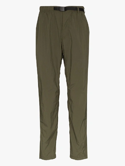 Shop Gramicci Khaki Packable Track Pants In Green