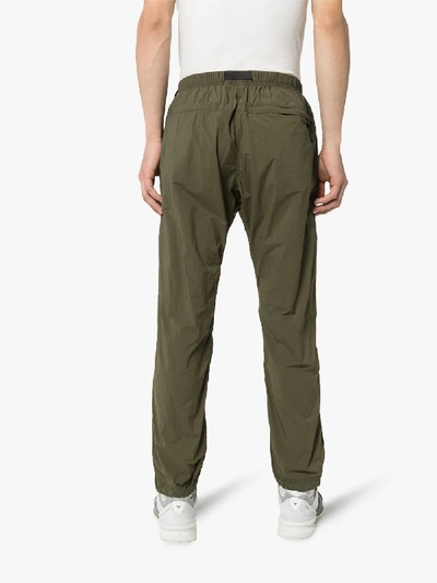 Shop Gramicci Khaki Packable Track Pants In Green