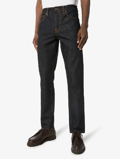 Shop Nudie Jeans Blue Steady Eddie Ii Dry True Jeans