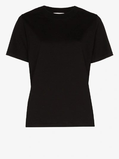 Shop Hyke Short Sleeve Cotton T-shirt In Black