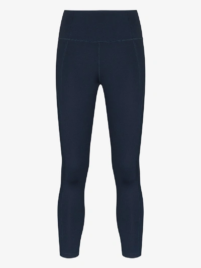 Girlfriend Collective Compressive High-rise Leggings In Blue