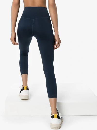 Shop Girlfriend Collective Compressive High-rise Leggings In Blue