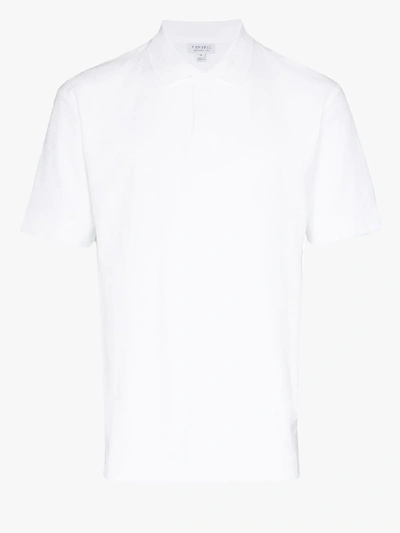 Shop Sunspel Terry Cotton Polo Shirt - Men's - Cotton In White