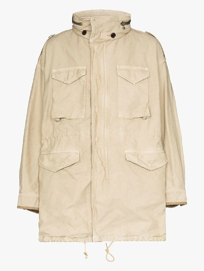 Shop Visvim Bickle Cotton Parka Jacket In Neutrals