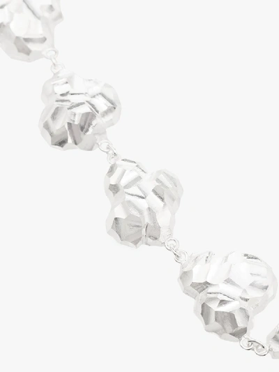 Shop All Blues Sterling Silver Popcorn Necklace In White