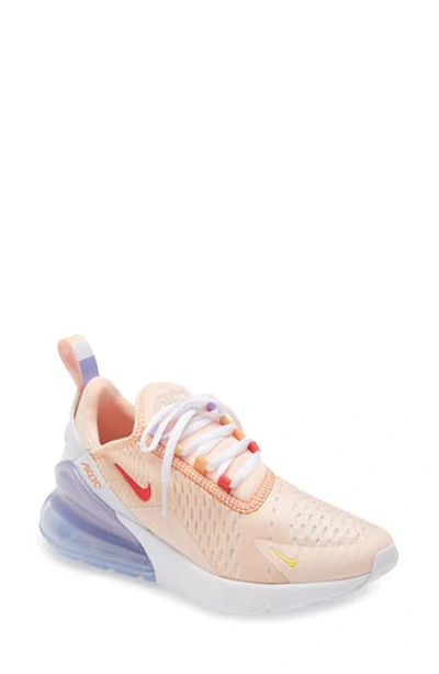 Nike Air Max 270 Sneaker In Pink And Lilac In Washed Coral/track Red-white  | ModeSens