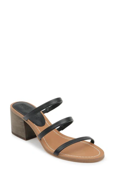 Shop Splendid Meli Slide Sandal In Black Leather