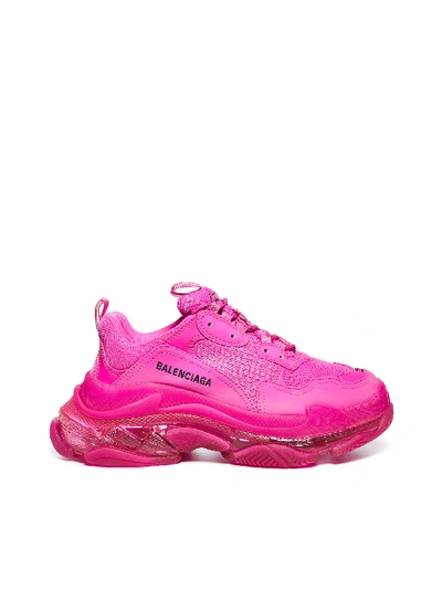 Shop Balenciaga Sneakers In Fluo Pink