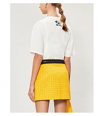 Gucci Logo-print Cotton-jersey T-shirt In White