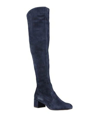 Shop L'autre Chose L' Autre Chose Woman Knee Boots Midnight Blue Size 7 Soft Leather