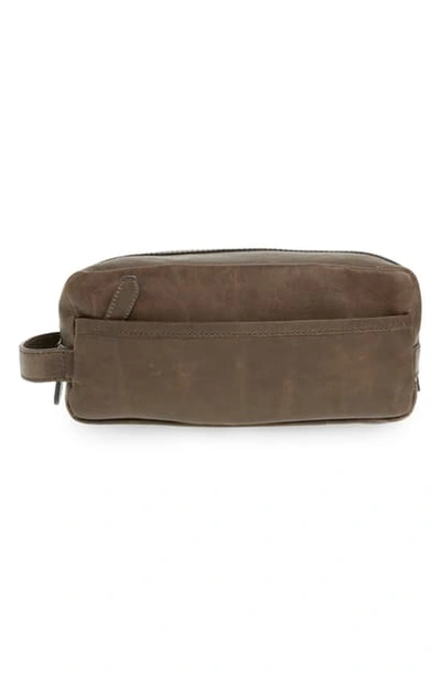 Shop Frye 'logan' Leather Travel Kit In Slate