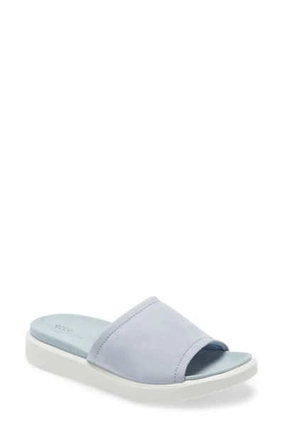 Shop Ecco Yuma Slide Sandal In Dusty Blue