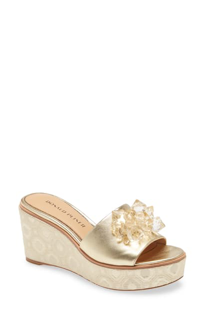 donald pliner gold sandals