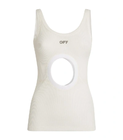 Shop Off-white Swiss Cheese Frida Top