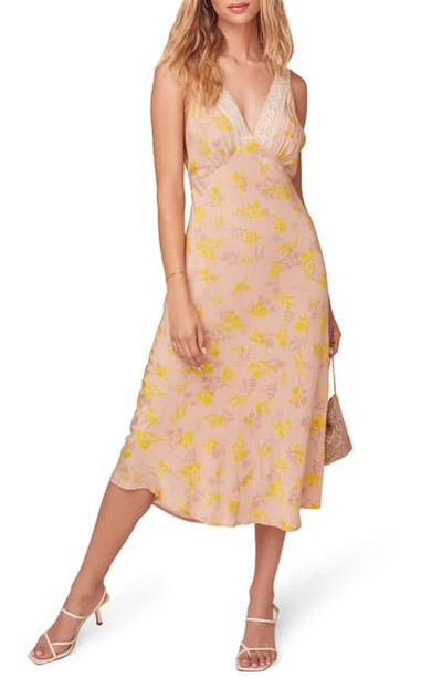 Shop Astr In Your Dreams Midi Dress In Marigold Floral