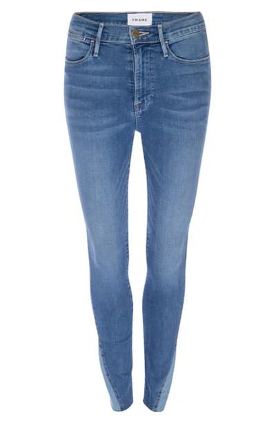 Shop Frame Le High Waist Ankle Skinny Jeans In Freebird Duo