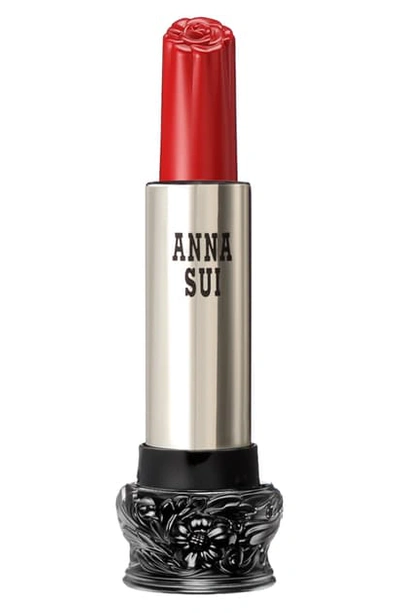 Shop Anna Sui Lipstick F In Red Carnation