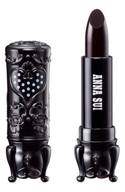 Shop Anna Sui Black Rouge Lipstick In Pinkish Purple