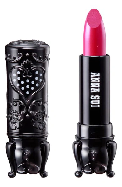 Shop Anna Sui Black Rouge Lipstick In Plum Pink