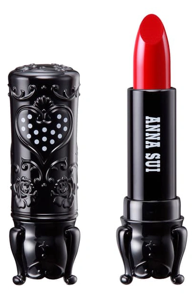 Shop Anna Sui Black Rouge Lipstick In Royal Red
