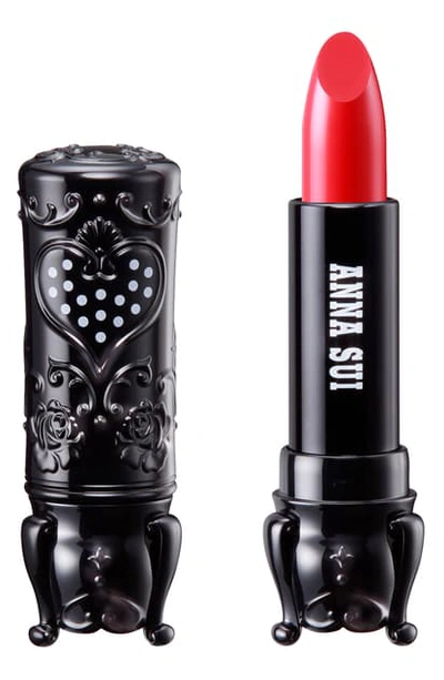 Shop Anna Sui Black Rouge Lipstick In Classical Red