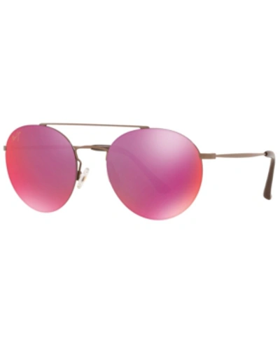 Shop Maui Jim Unisex Polarized Sunglasses, Mj000610 In Purple/pink Mir Pol