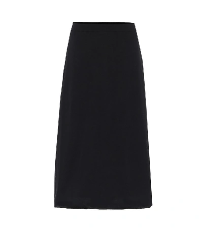 Shop The Row Coseti High-rise Cotton Skirt In Black