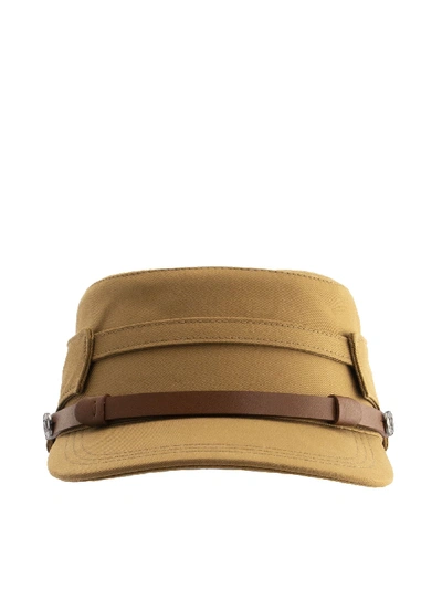 Shop Max Mara Elenice Marine Hat In Cotton In Camel