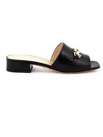 Shop Gucci Zumi Slide Sandal In Nero