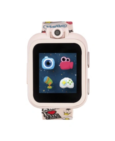 Shop Itouch Playzoom Pink Smartwatch For Kids Graffiti Print 42mm In Multi