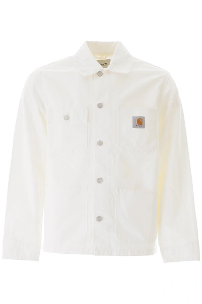 Shop Carhartt Michigan Jacket In Off White (white)