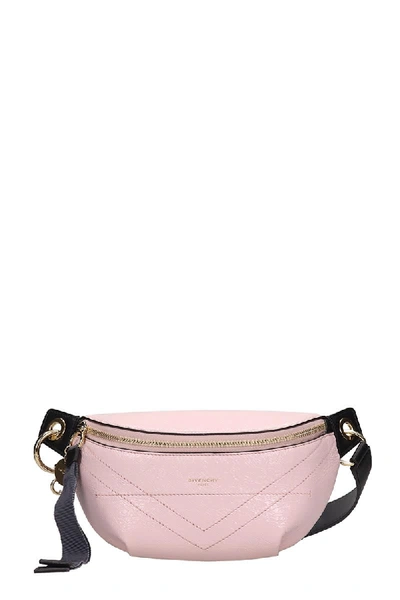 Shop Givenchy Id Belt Waist Bag In Rose-pink Leather