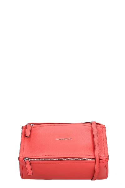 Shop Givenchy Pandora Small Shoulder Bag In Rose-pink Leather